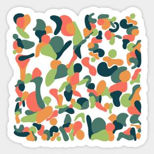 Wobbly shapes Sticker